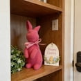 thumbnail image 5 of Tyidzon Flocked Bunny Easter Decorations with Bow Ties, Rabbit Figurines for Easter Centerpieces, Spring Home Tabletop Shelf Decor & Seasonal Gift, 5 of 6