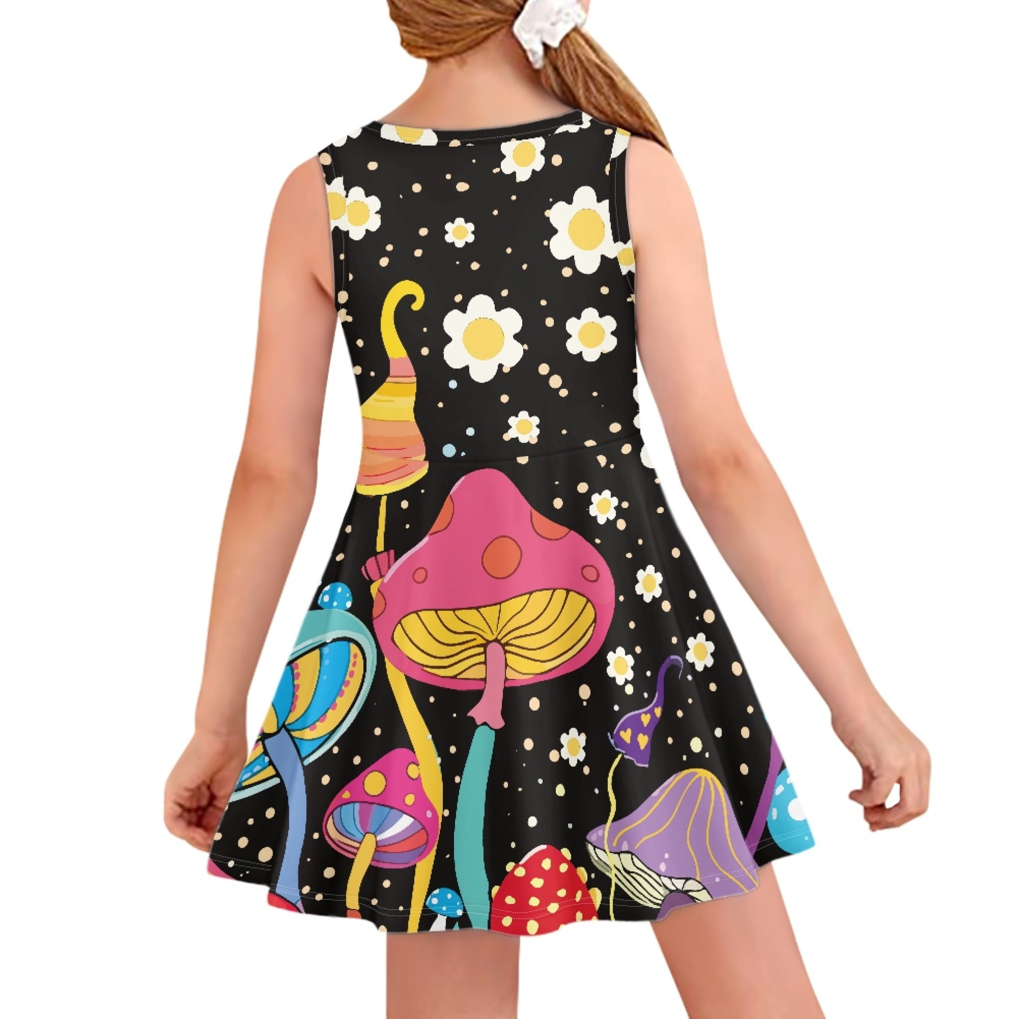 ZCFZJW Holiday Vacation Beach Sundress for Kids Girls Summer Sleeveless  Sparkly Print Crewneck Pullover Tank Dresses Loose Comfy A-Line Short Mini  Dress Purple 13-14 Years 