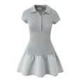 thumbnail image 1 of POLO Patchwork Tricoté pour Femmes Robe de TENNIS MINI avec Ourlet SCUBA, 1 of 4