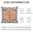 thumbnail image 5 of Wuche  Orange Blue Ethnic Boho Pattern Throw Pillow Covers Pack of 2 Double-Sided Printing Home Indoor and Outdoor Sofa Bed Decor pillowcover (18x18, Boho Style Ethnic Design Decorative), 5 of 5