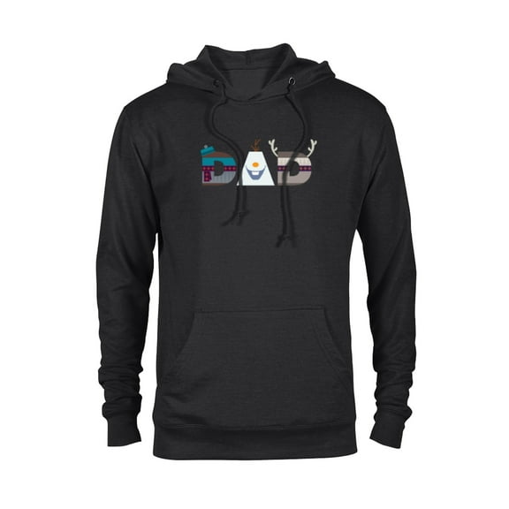 Disney Frozen Olaf Sven Kristoff Father’s Day Birthday Dad - Pullover Hoodie for Adults - Customized-Black