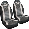 thumbnail image 3 of XYZCANDO Paw Print Design Auto Seat Covers for Man Thick Car Seat Covers Front Seats Washable Easy Install, for Van SUV Truck, 3 of 10