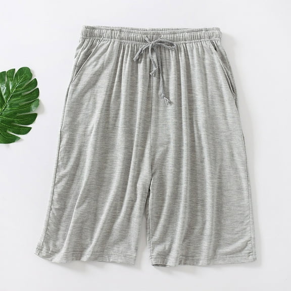 Rciityk Athletic Pajama Shorts for Men Lightweight Quick Dry Elastic Waistband Sleep Short Casual Sports Loungewear Shorts