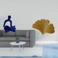 thumbnail image 2 of Escultura De Figura Humana De Pensador Abstracto Con Hojas De Ginkgo, Decoración De Pared, Adorno Artístico Versátil Para Oficina, Sala De Estar, Hotel, Comedor, Restaurante., 2 of 8