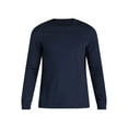 thumbnail image 5 of George Men's & Big Men's Relaxed Fit Cotton Crewneck T-Shirt with Long Sleeves, Size XS-3XL, 5 of 5