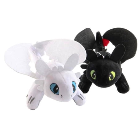 How To Train Your Dragon Toothless and Light Fury 10 Inch Plush Figure Set