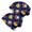 Pioneer Flower Floral Print Pattern, variant on Pioneer Flower Floral Print Pattern 2 Pack Slouchy Beanie Hat, Warm Winter Skull Cap with Stretchy Fabric & Soft Texture, Lightweight Flexible Gifts for Daily Home Outdoor