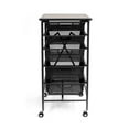 thumbnail image 4 of Origami Table de Cuisine à 5 Tiroirs en Acier Pliable Black, 4 of 9