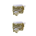 thumbnail image 3 of Cadena de cintura Sonducket para danza del vientre colgante de cinco capas con lentejuelas Blanco 2piezas, 3 of 6