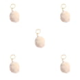 thumbnail image 1 of Billuyoard Fuzzy Ball Llavero Flexible Cómodo Encantador Llaveros Adorable Práctico Llaveros Mujeres para Niños Adultos Ancianos Estudiantes Beige 9 cm Type2 NO2 Billuyoard  CBP355784, 1 of 3