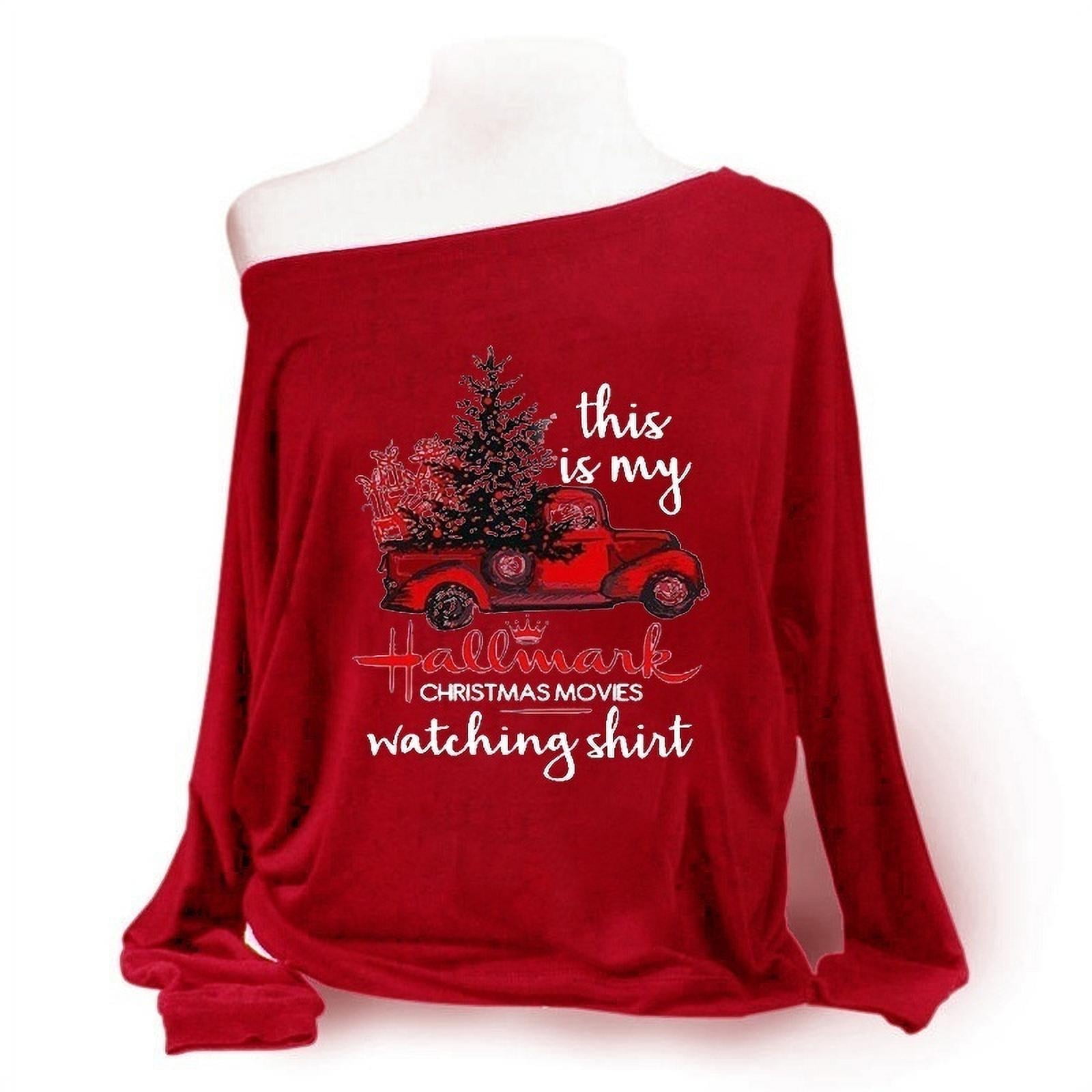 Ladies Christmas Long Sleeve Truck 