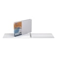 thumbnail image 3 of Quickfit Ledger D-Ring View Binder, 3 Rings, 1" Capacity, 11 X 17, White | Bundle of 5 Each, 3 of 7