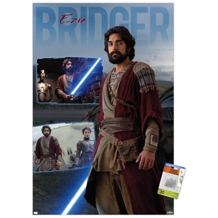 Star Wars: Ahsoka - Ezra Bridger Wall Poster with Pushpins, 22.375" x 34"