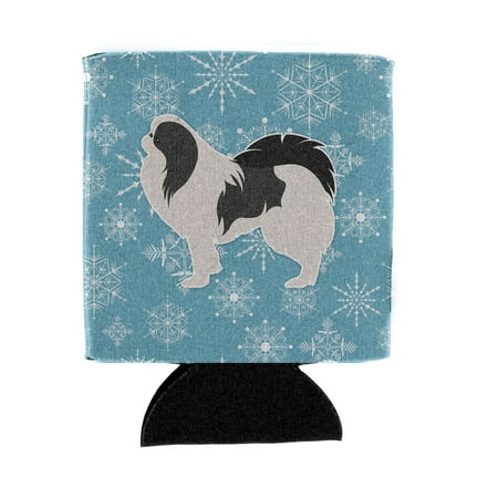 

Carolines Treasures BB3537CC Winter Snowflake Japanese Chin Can or Bottle Hugger Can Hugger multicolor