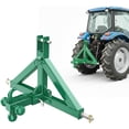 thumbnail image 3 of QinaQin 3 Point Trailer Hitch 2” Receiver with Hook for Category 1, Green, 3 of 6