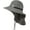 94599_darkgrey(waterproof), variant on Waterproof Sun Hat Men's Wide Brim Sun Protection Hat Outdoor Trekking Hat with Neck Protection Safari Summer Hat Foldable Army Green XL/XXL