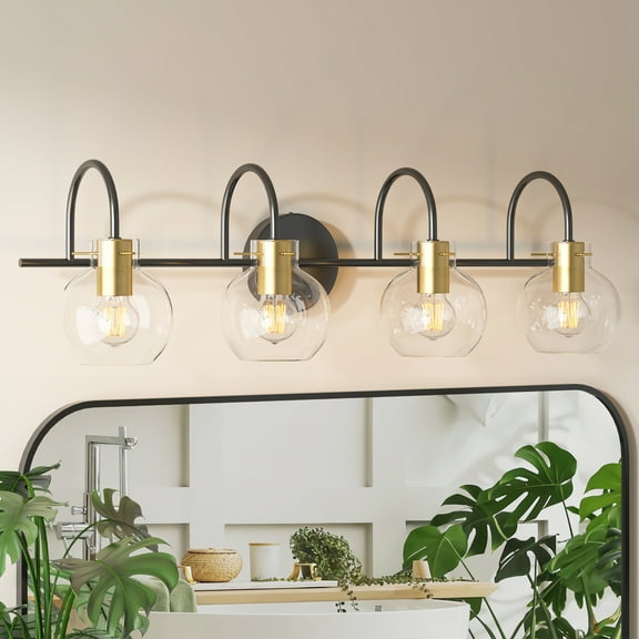 Bathroom Vanity Light, Black and Gold Light Fixtures, Sconces Wall Lighting