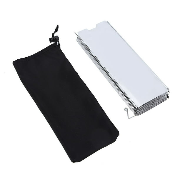 Camping Cooker Windshield,16 piece portable aluminum Cooker Stove Wind