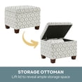 thumbnail image 5 of Convenience Concepts Designs4Comfort Madison Storage Ottoman, 5 of 7