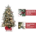 thumbnail image 4 of Lumiparty 2 Pcs 4.5FT Christmas Tree with 200 Lights & 8 Mode, Pre-Lit Artificial Desktop Xmas Tree, Christmas Decoration for Home, Office Holiday Decor, 4 of 5