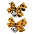 thumbnail image 2 of 2 pack de collar de gato de Halloween con pajarita móvil, collar de seguridad con campanas (tamaño ajustable de 22-36cm) brand modelStyleType, 2 of 2