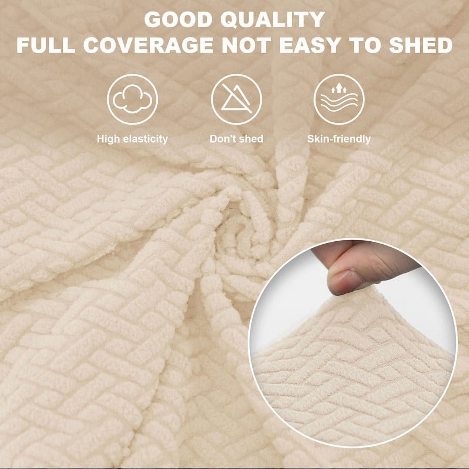 (Pack of 2) All-inclusive Car Front Seat Covers, Universal Auto Front Seats Protector Fits for Car, SUV, Truck, Beige