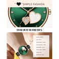thumbnail image 2 of CURREN Women Quartz Watch Leather Strap Exquisite Diamond Dial Female, 2 of 8