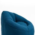 thumbnail image 6 of High Back L-shape Bean Bag Chairs with Footrest, Single Gaming Sofa with High Density Foam Filling, Lazy Sofa Lounge Chair, Accent Floor Soft for Reading, Watching TV, Blue, 6 of 7