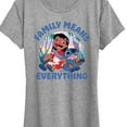 thumbnail image 3 of Lilo & Stitch - Family Means Everything - Women's Short Sleeve Graphic T-Shirt, 3 of 5
