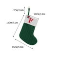 thumbnail image 2 of Apmemiss Clearance Christmas Stockings Knit Stocking Alphabet Children's Candy Christmas Decorations Goodie Bags Gift Fireplace Xmas Tree Stocking Ornaments for Holiday Family Friends, 2 of 3