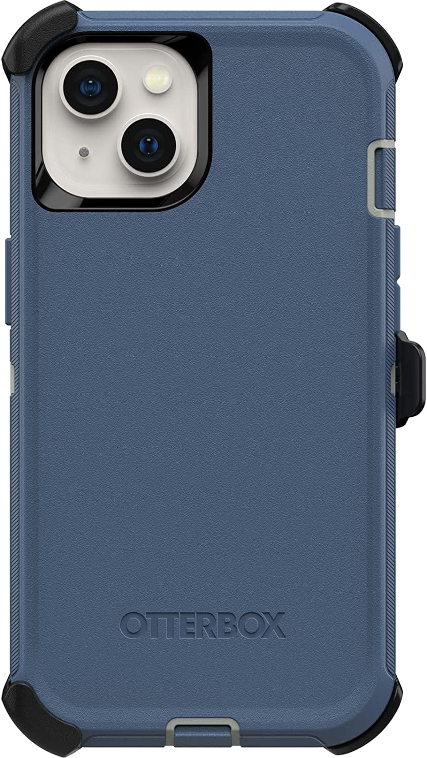 OtterBox Defender Series Kickstand Cell Phone Case for iPhone 13 with Port Protection, Blue