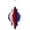 C, variant on 8 Inch Independence Day Honeycomb Hanging Ball, Lightweight Paper Lantern Decoration for July 4Th Memorial Day, Assorted Shapes Indoor Outdoor Patriotic Party Décor, 1 Pendant