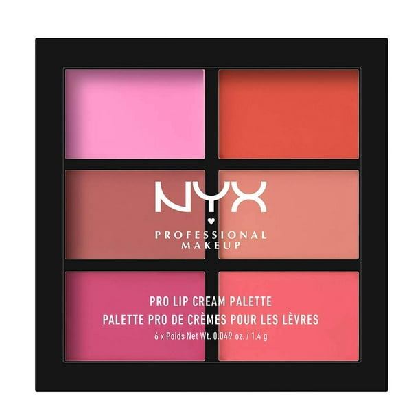 NYX PROFESSIONAL MAKEUP Pro Lip Cream Palette, The Pinks, 0.317 oz