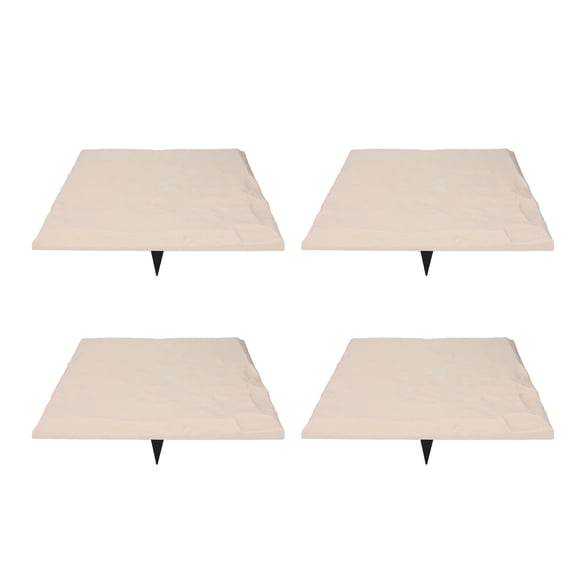 Large Outdoor Stepping Stone, Landscaping Garden Walkway Plastic Pavers with Ground Stakes for Easy Installation