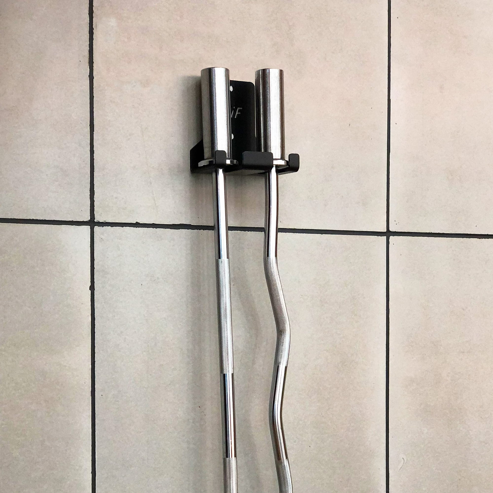 Support Mural Pour Barre De Musculation – Rangement Barre De Poids – Acier