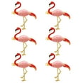 thumbnail image 4 of 6pcs Flamingo Design Napkin Buckles Hawaiian Party Decorative Napkin Rings, 4 of 9