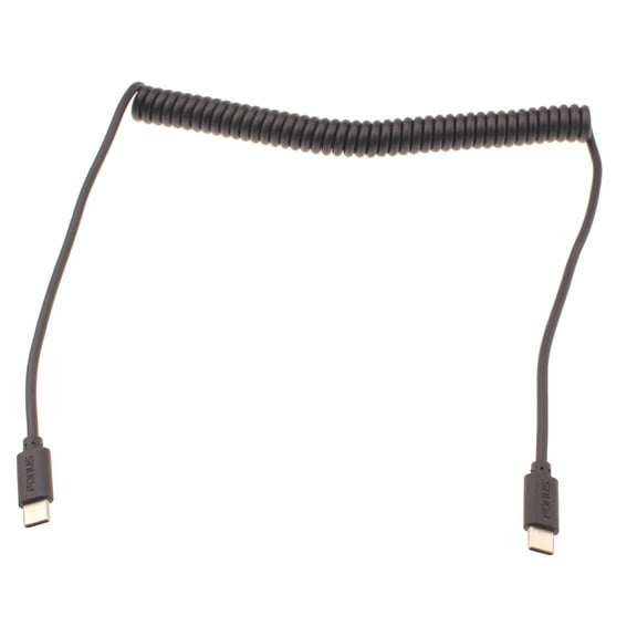 USB-C to TYPE-C Coiled Cable for OnePlus 9, Nord N100/N10 5G, Pro Phones - Fast Charger Cord Power Wire Sync V4Z