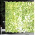 thumbnail image 4 of Ambesonne Tree Shower Curtain, Nature Summertime Green, 69"Wx84"L, Green, 4 of 5