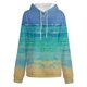 thumbnail image 3 of Gibobby Sudadera con capucha y cremallera Sudaderas con capucha de bloque de color para mujer, sudadera informal de manga larga con botones y cordón con bolsillo （Verde， L), 3 of 4