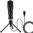 thumbnail image 3 of fastboy USB Condenser Desktop Microphone Computer Notebook Voice Chat Conference Speech Singing Stand Studio Mic, 3 of 7