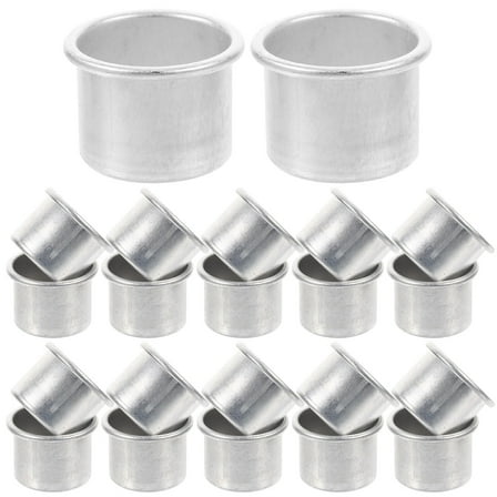 50 Pcs Aluminum Candle Cup Candlestick Holder Cups