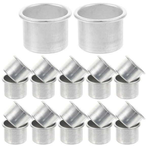 50 Pcs Aluminum Candle Cup Candlestick Holder Cups