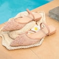 thumbnail image 5 of Samdudou Dressy Flats for Women Elegant Pointed Closed Toe Slingback Shoes Sheer Mesh Rhinestone Embellished Slides Wedding Evening Party Bridal Footwear Style, 5 of 9