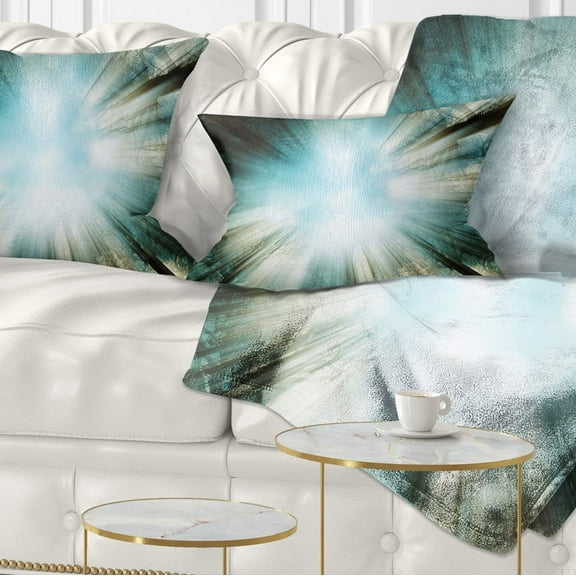 Designart Light From Sky - Abstract Throw Pillow - 12x20