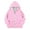 1#Light Pink, variant on Kiijoy Toddler Girls Polka Dot Zip Up Hoodie Casual Active Hooded Sweatshirt Outerwear