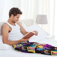thumbnail image 5 of Daiia funny dogs Pattern Men's Sleep Pant with Pockets and Drawstring,Pajama Pants-X-Large, 5 of 6