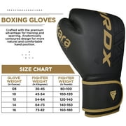 RDX Boxing Gloves for Men & Women | Pro Training Sparring Gloves, Maya Hide Leather Muay Thai | MMA Kickboxing, Unisex Punching Gloves with Thick Padding for Boxing 8 10 12 14 16 18 Oz