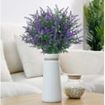 thumbnail image 2 of Sinhoon 12 Bundles Artificial Flowers Fake Lavender Flower UV Resistant Shrubs Plastic Plants for Outdoor Indoor Home Garden Porch Wedding Party Decor (Purple), 2 of 8