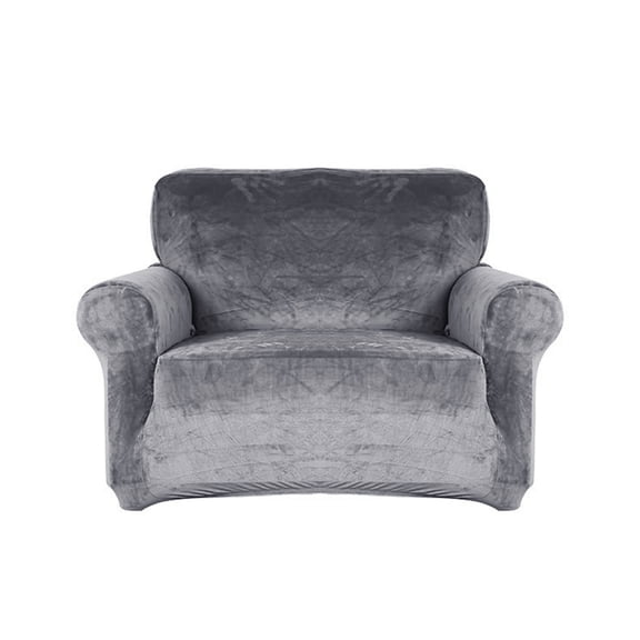 HOTBEST Sofa Slipcovers Velvet 1/2/3 Seaters Elastic Stretch Sofa Cover Slipcover Protector Thick Non-Slip Sofa Couch Furniture Protector Plush Sofa Cover for Pets Kids