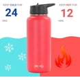 thumbnail image 5 of Drinco Water Bottle Double Wall Vacuum Insulated Stainless Steel, 32oz Barn Red, 5 of 5